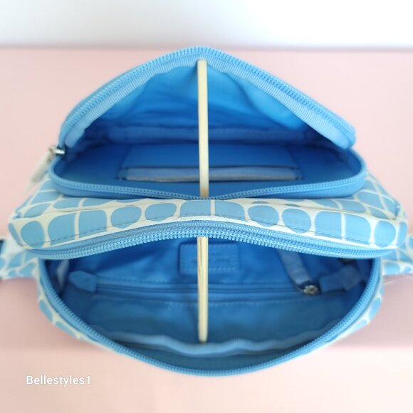 KATE SPADE Belt Bag Noel Jacquarded Printed Fabric Bag- Astral Blue color ⭐ - Picture 13 of 16